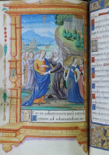 Book of Hours for use of Rouen, France
Latin and French;
Illustrated by the Master of the Ango Hours; 1520–1530; Rouen, France;
From the collection of Stuart and Mimi Rose
