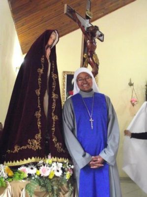 Sister Glória as a novice